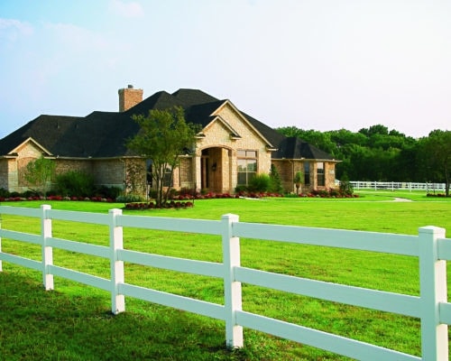 ranch rail vinyl fence