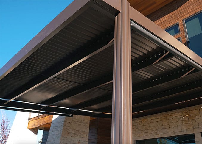 shade select by solara with modern frame
